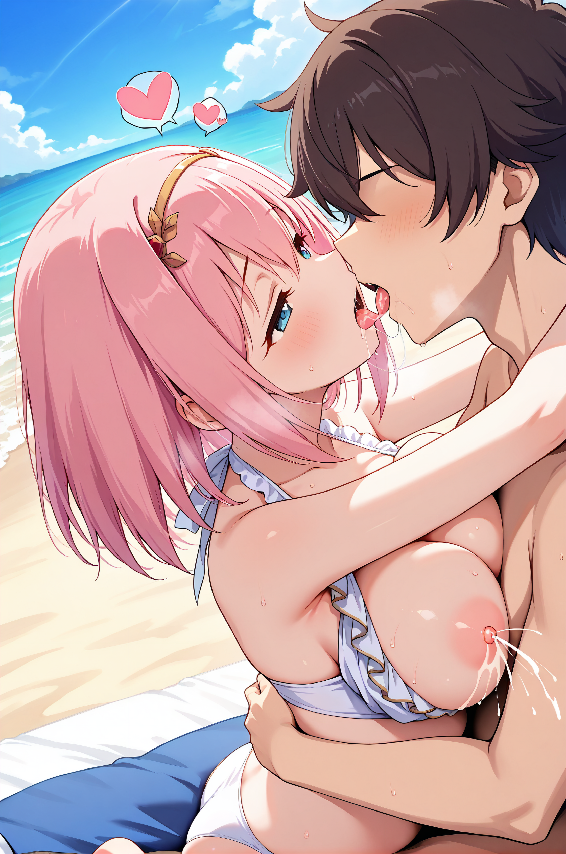 エロ画像 二次エロ画像 公式風 公式調 プリンセスコネクト プリンセスコネクト!Re:Dive ユイ 草野 優衣 二次 二次元 エロ AI画像 AIイラスト セックス 騎乗位 キス 母乳 おっぱい 乳首 水着