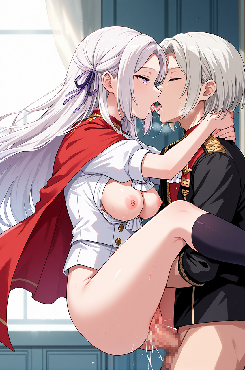 エロ画像 二次エロ画像 公式風 公式調 ファイアーエムブレム 風花雪月 エーデルガルト 二次 二次元 エロ AI画像 AIイラスト 無修正 セックス 駅弁 キス 中出し 射精 精液 潮吹き おっぱい 乳首
