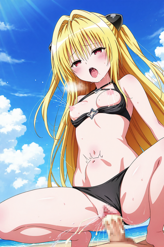 To LOVEる To LOVEる ダークネス 金色の闇 AIイラスト 無修正 セックス 騎乗位 中出し 射精 精液 潮吹き 母乳 おっぱい 乳首 水着 貧乳
