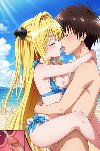 To LOVEる To LOVEる ダークネス 金色の闇 AIイラスト 無修正 セックス 駅弁 キス 中出し 射精 精液 おっぱい 乳首 水着 断面図 貧乳