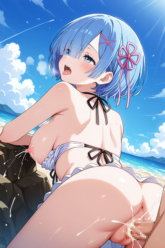 Re:ゼロから始める異世界生活 レム AIイラスト 無修正 セックス バック 中出し 射精 精液 潮吹き 母乳 おっぱい 乳首 水着 おしり アナル