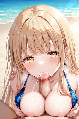 お隣の天使様にいつの間にか駄目人間にされていた件 椎名 真昼 AIイラスト 無修正 パイズリ フェラチオ 中出し 口内射精 射精 精液 母乳 おっぱい 乳首 水着